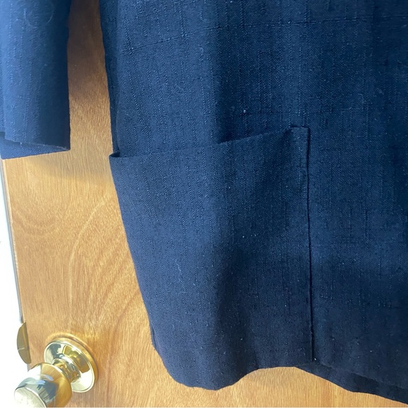 Vintage Aparenza Blazer Jacket Black w/ Pockets Office Simple Minimalist Staple - Picture 5 of 11